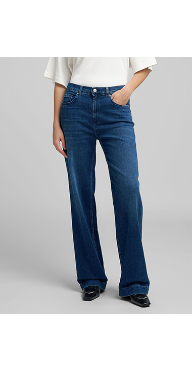 リラックスストレートMELJAスーパーソフトインディゴストレッチ